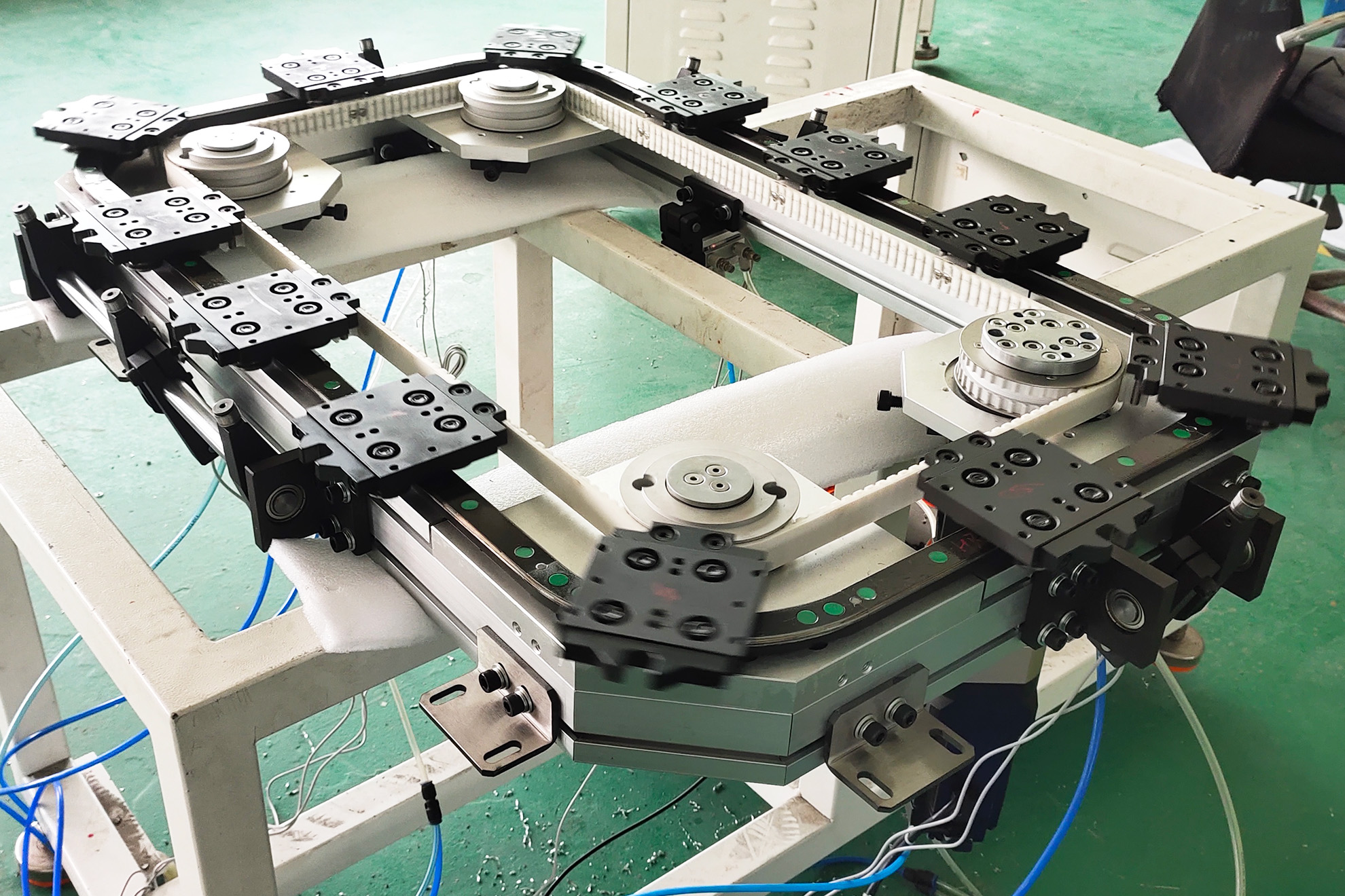 环形导轨输送线同步带式精密循环系统核心结