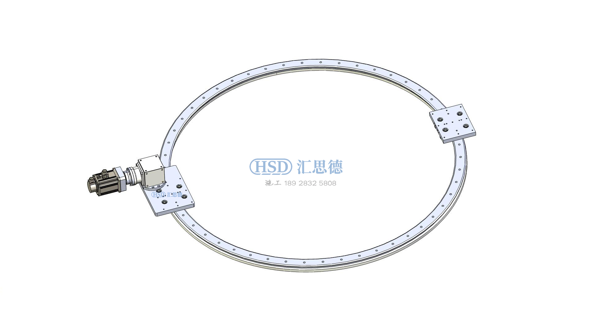 76系列重载弧形齿条导轨2米直径