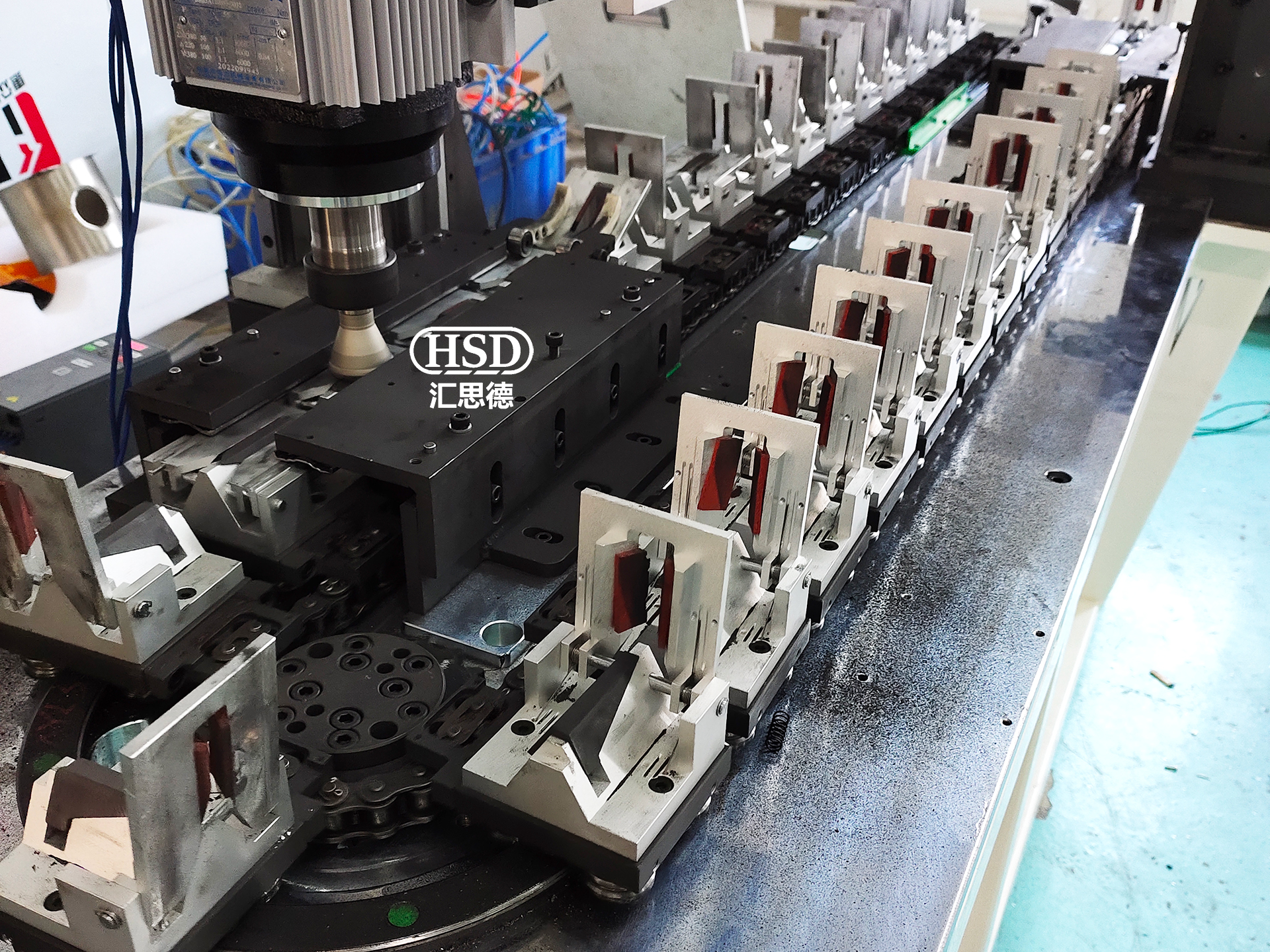 非标自动化环形导轨输送线系统中椭圆环形导